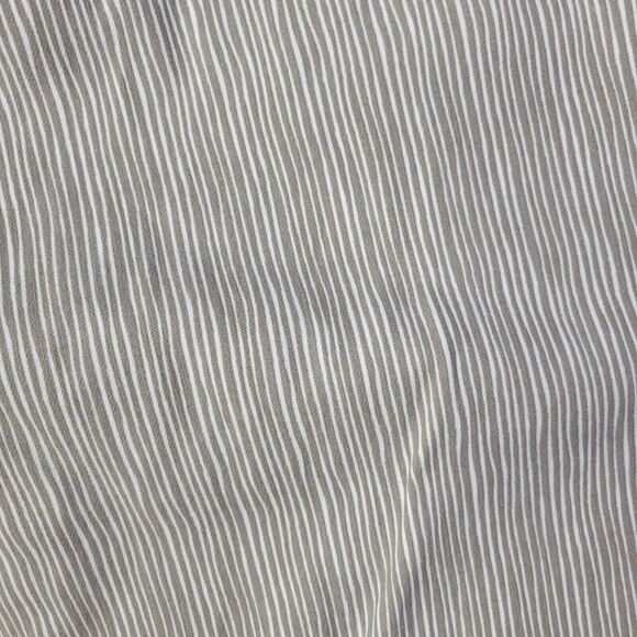 Insight Women Pants 14 Capri Cropped Stretchy Stripped Elastic Waist Pull On Tan - Picture 3 of 9